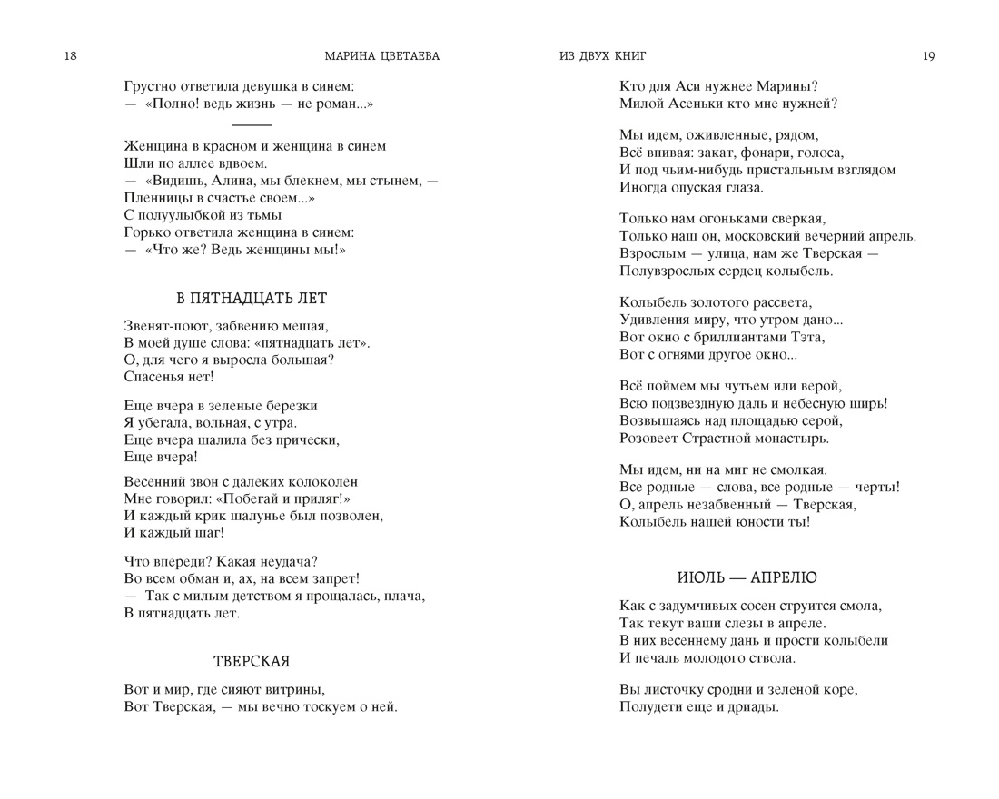 Стихотворения и поэмы, Отрывок из книги