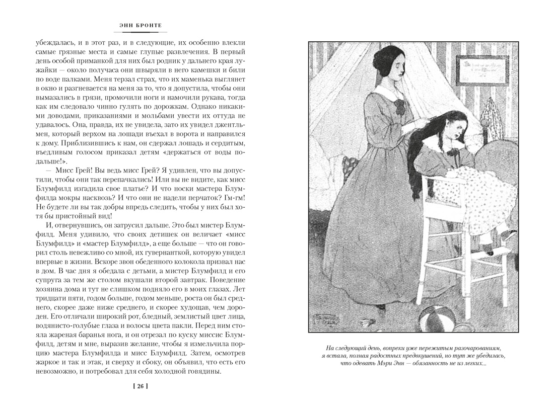 Агнес Грей. Незнакомка из Уайлдфелл-Холла. Стихотворения (с иллюстрациями), Отрывок из книги
