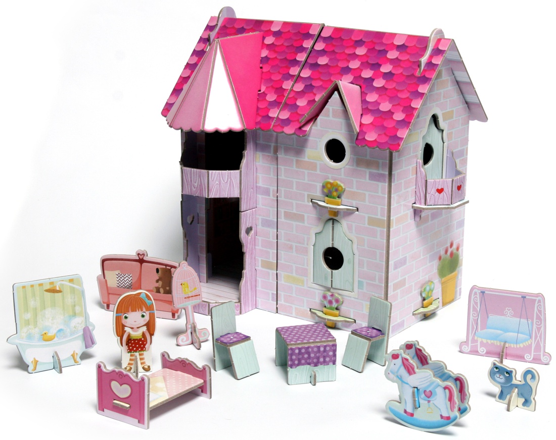 Кукольный домик (книга + 3D модель для сборки), Надя Фабрис
