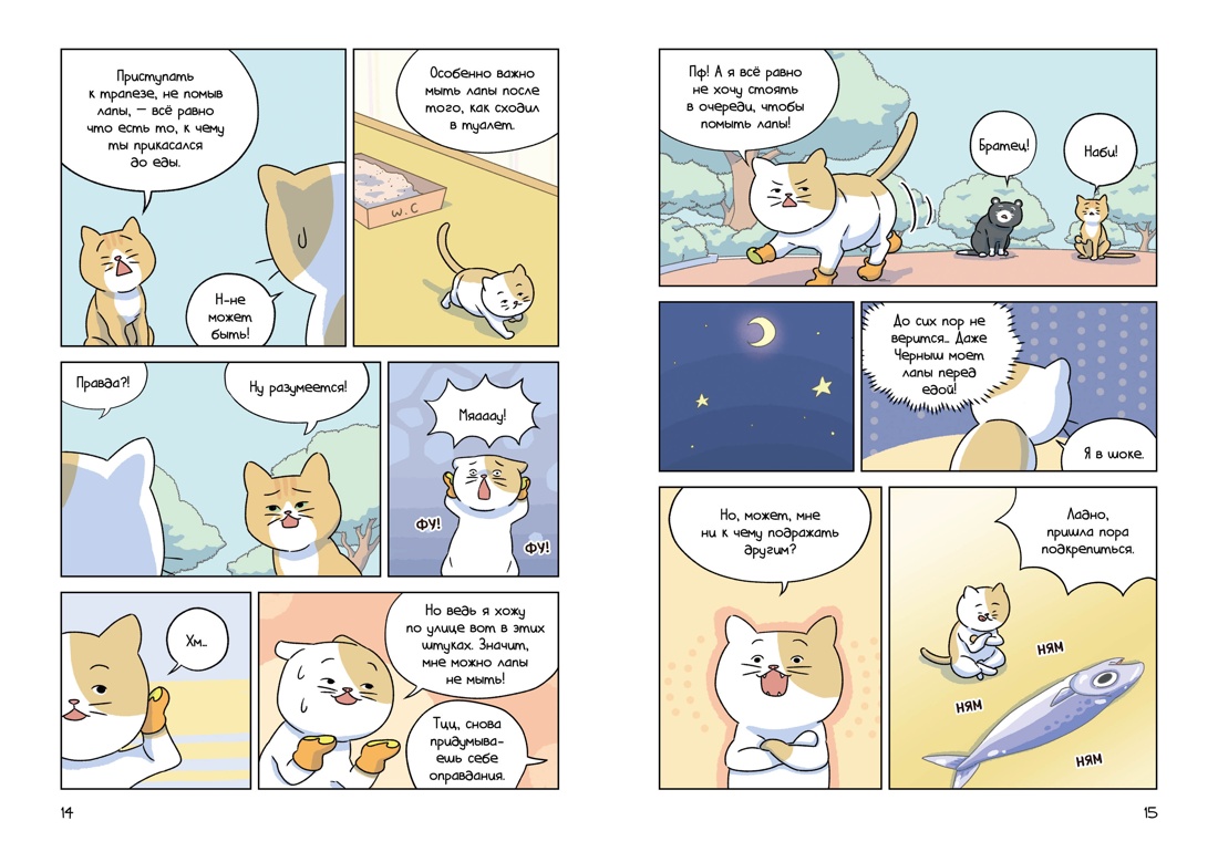 Котёнок Наби. Я умываю лапы!, Отрывок из книги