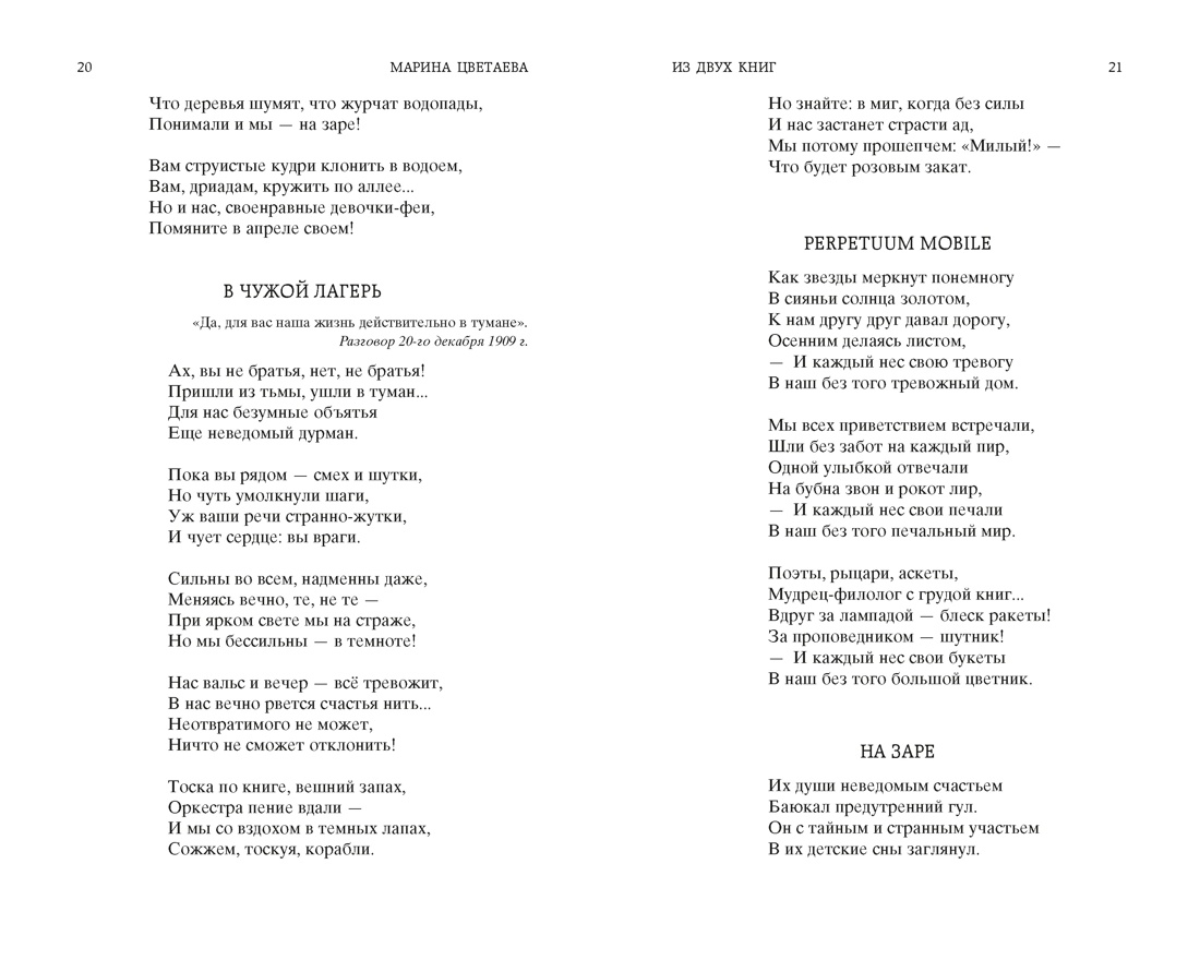 Стихотворения и поэмы, Отрывок из книги