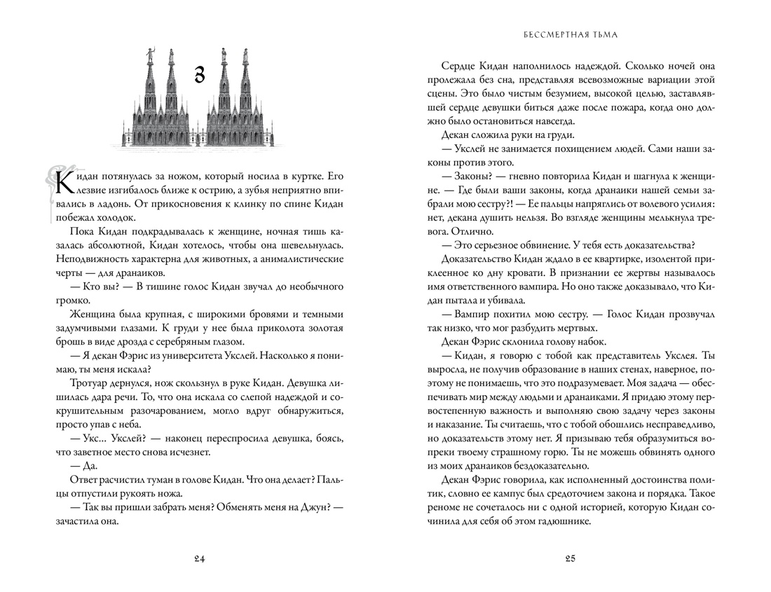 Бессмертная тьма, Отрывок из книги