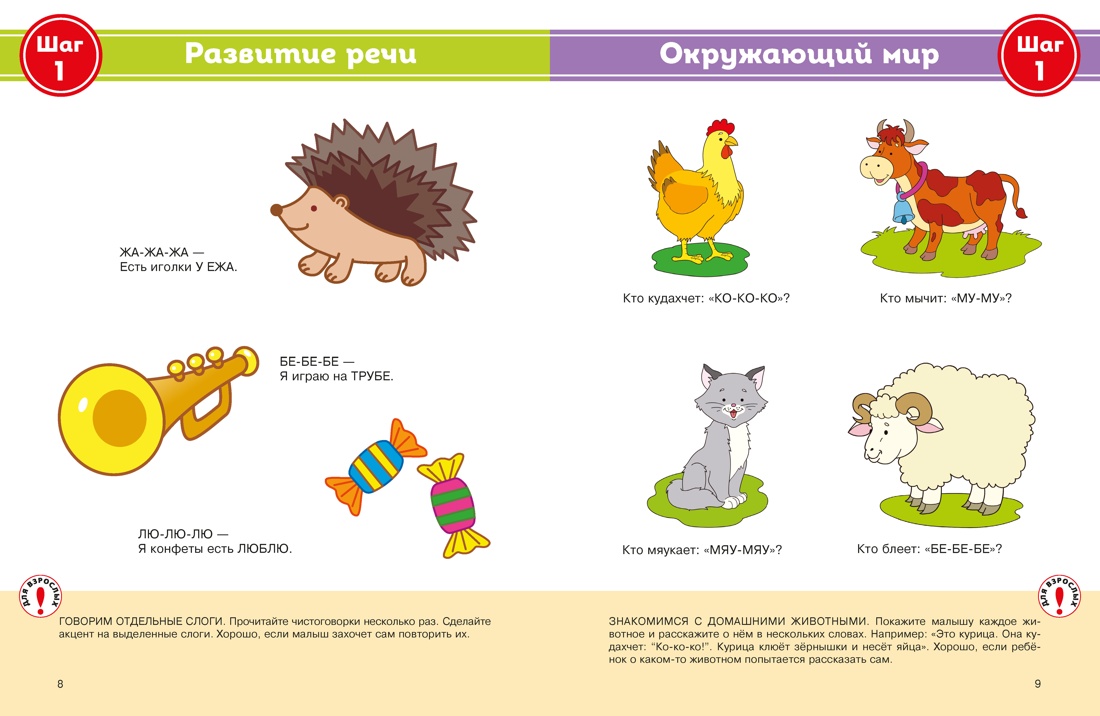 Полный годовой курс занятий для детей 1-2 лет, Отрывок из книги
