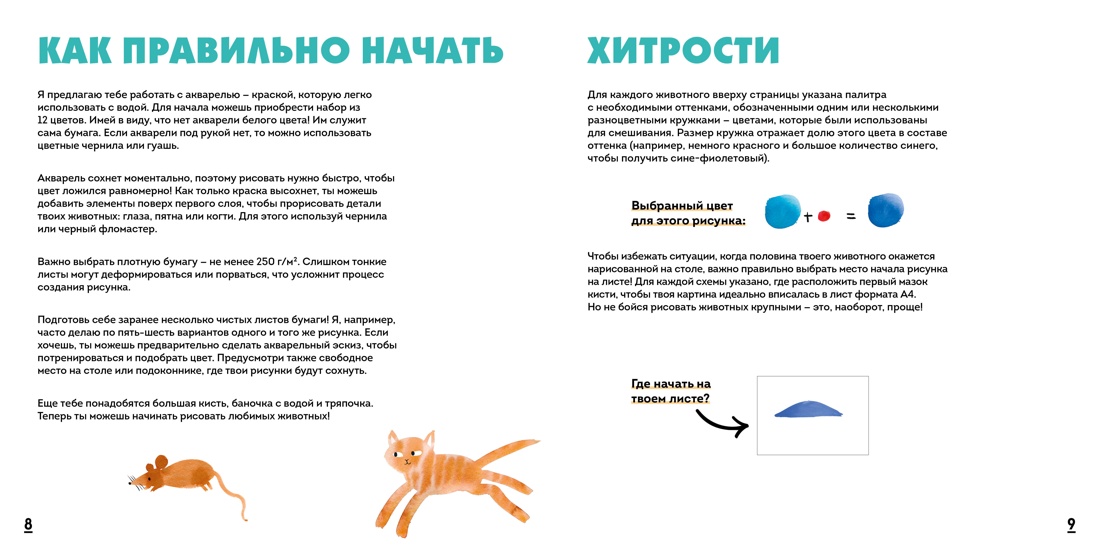 Акварельные зверюшки. Самая простая техника рисования акварелью, Отрывок из книги