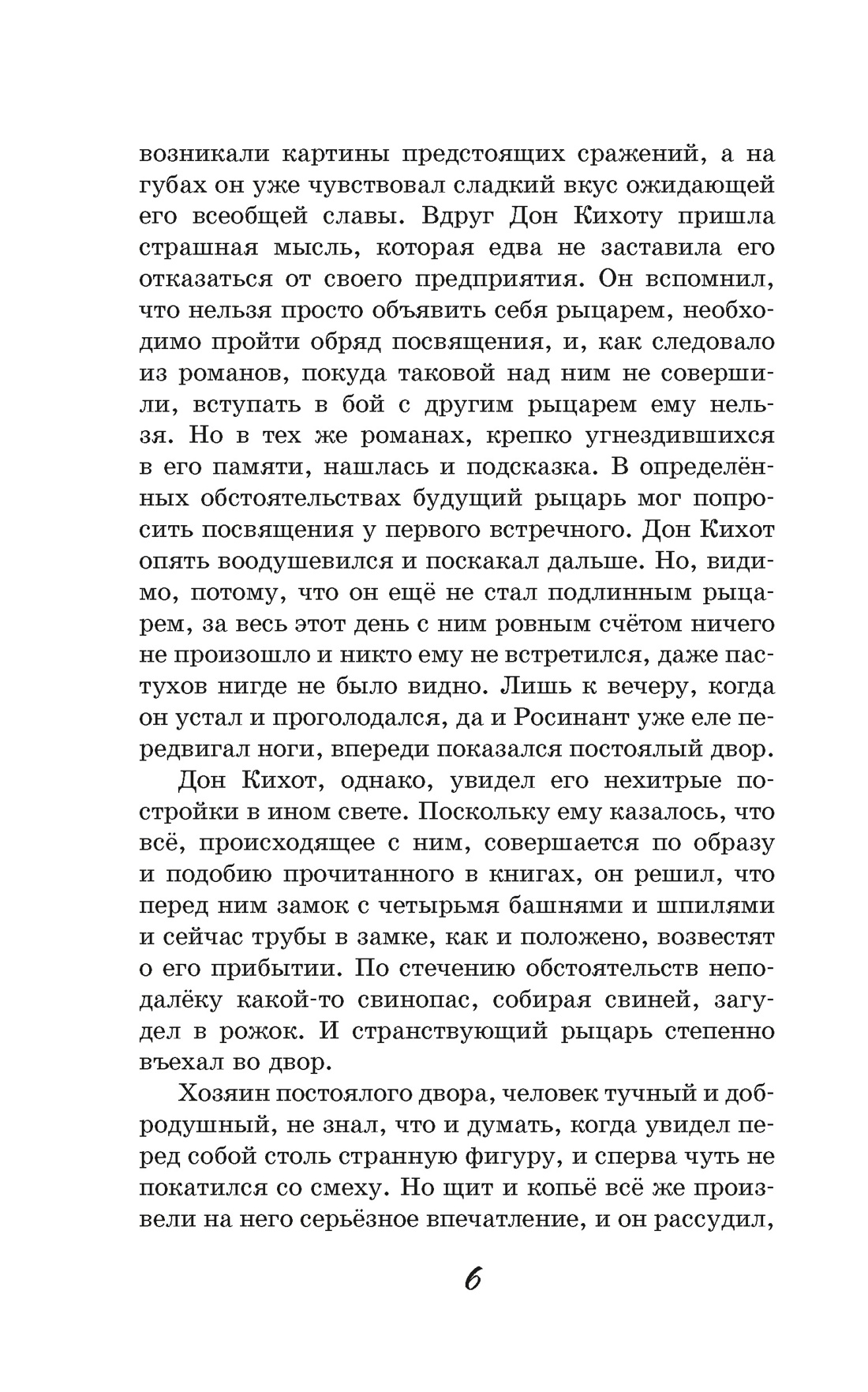 Дон Кихот, Отрывок из книги