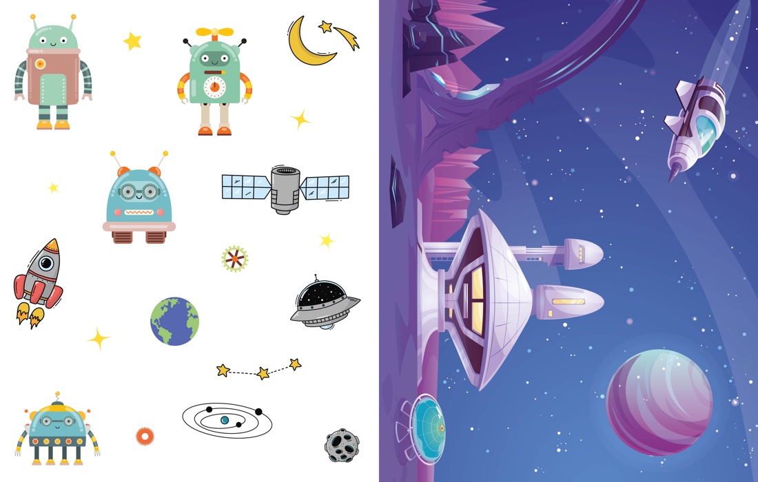 Объёмные игрушки из бумаги. Космические роботы, Отрывок из книги