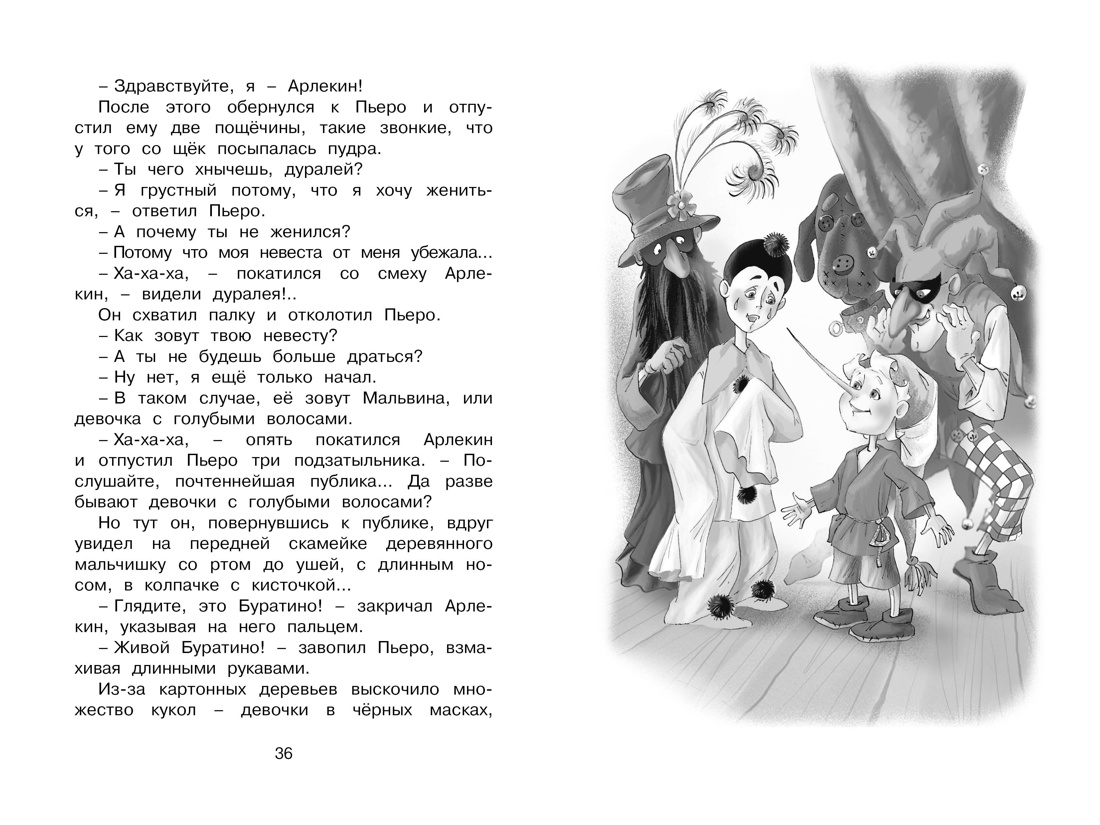 Золотой ключик, или Приключения Буратино, Отрывок из книги
