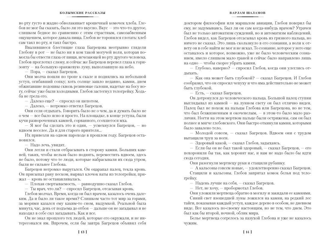 Колымские рассказы (Русская литература. Большие книги), Отрывок из книги