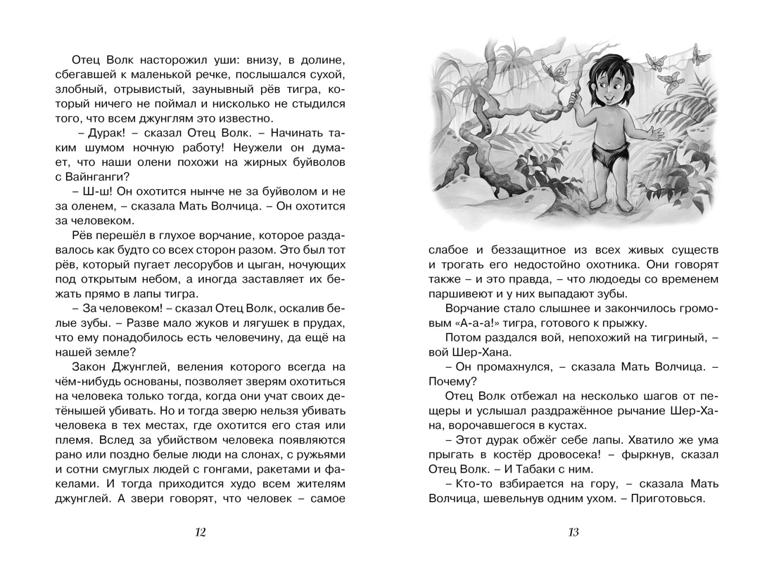 Маугли (илл. Нина Дарузес и др.), Отрывок из книги