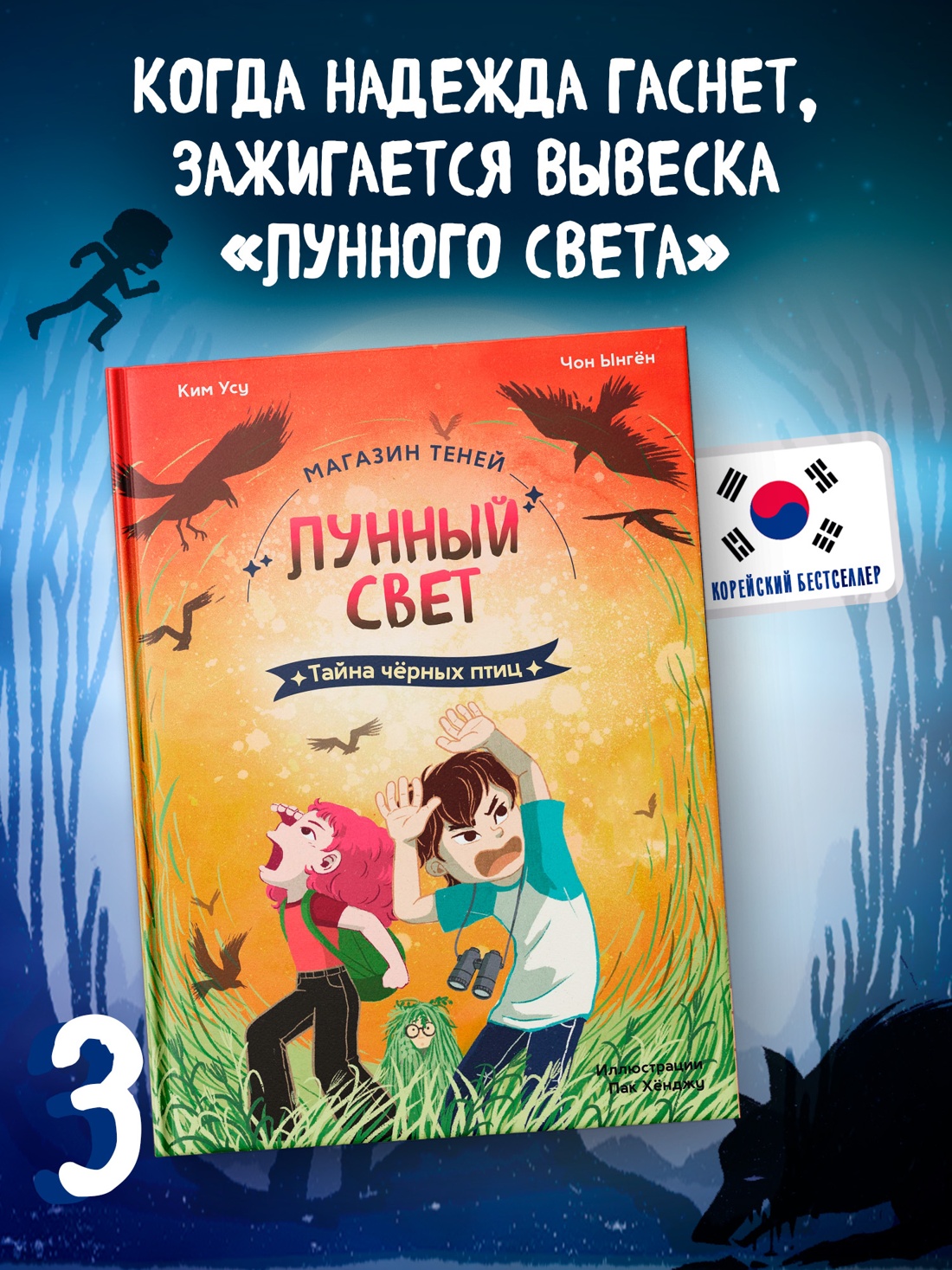Промо материал к книге "Магазин теней «Лунный свет». Книга 3. Тайна чёрных птиц" №0