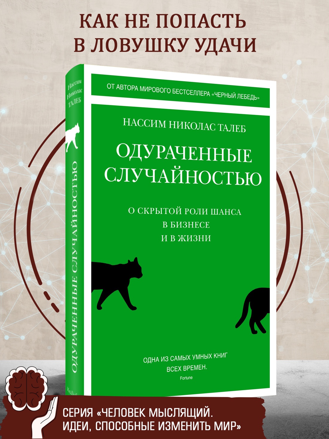 Промо материал к книге "Одураченные случайностью. О скрытой роли шанса в бизнесе и в жизни (Человек Мыслящий. Идеи, способные изменить мир)" №0