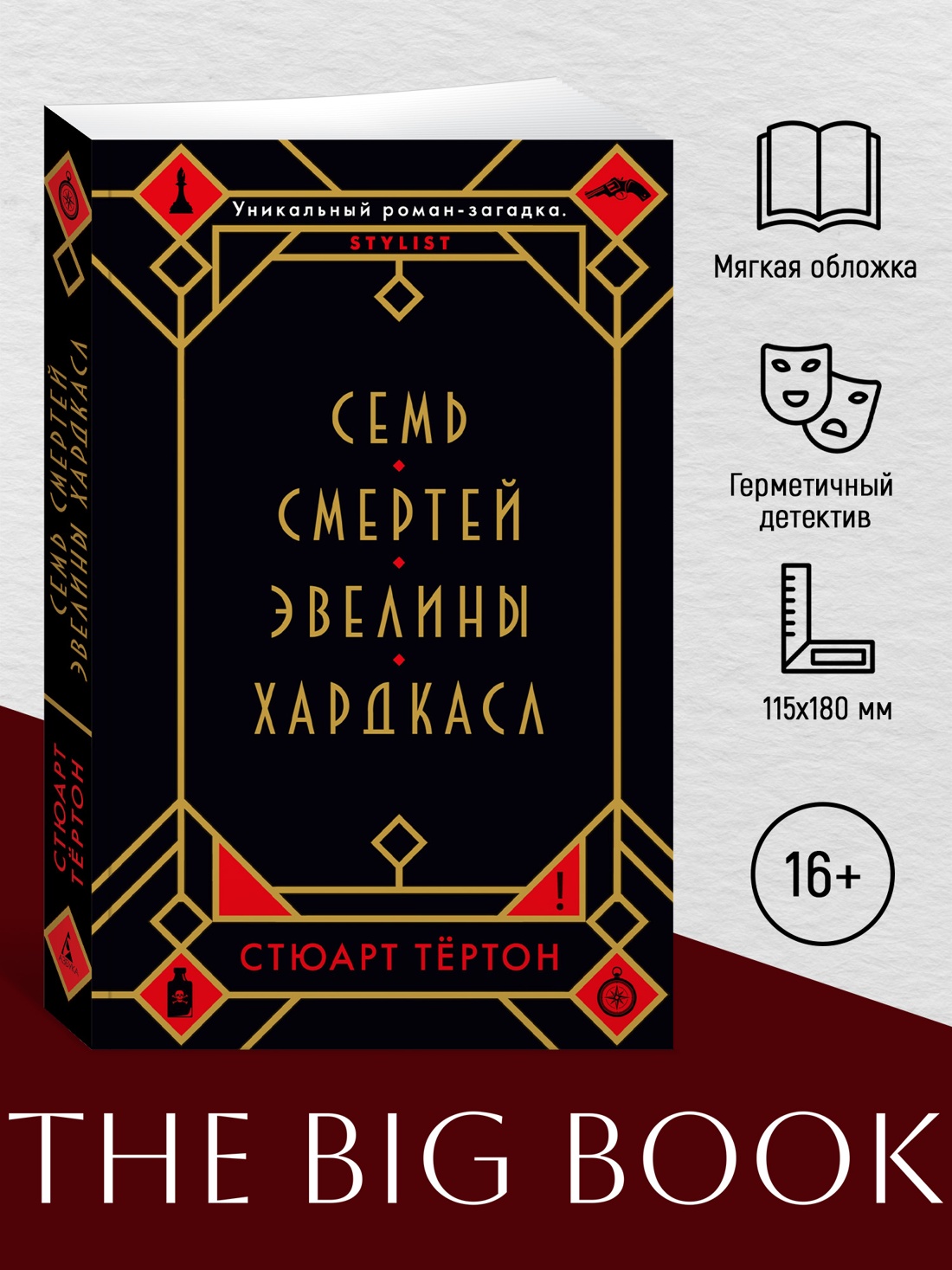 Промо материал к книге "Семь смертей Эвелины Хардкасл (мягкая обложка)" №0