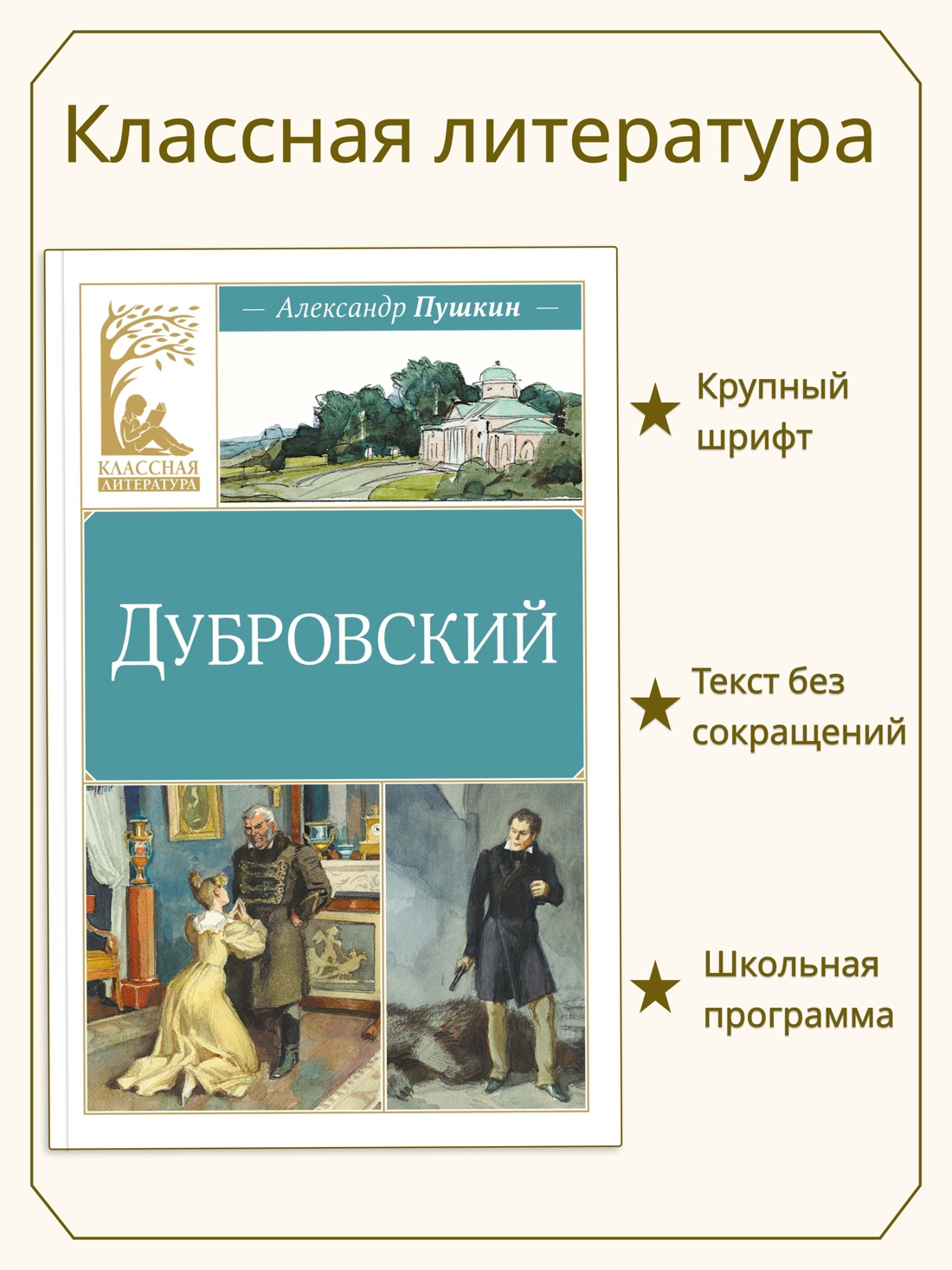 Промо материал к книге "Дубровский (Классная литература)" №0