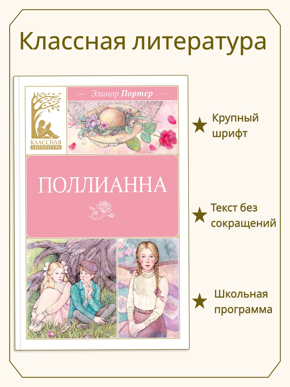 Промо материал к книге "Поллианна (Классная литература)" №0