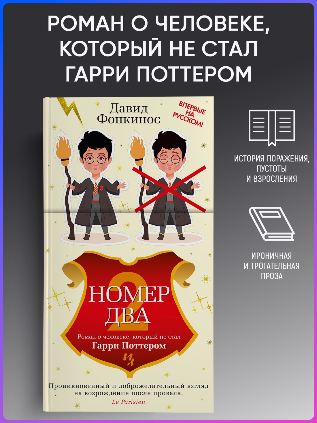 Промо материал к книге "Номер Два. Роман о человеке, который не стал Гарри Поттером" №0