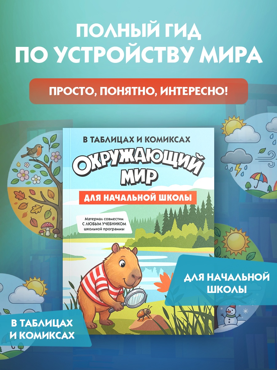 Промо материал к книге "Окружающий мир для начальной школы в таблицах и комиксах" №0
