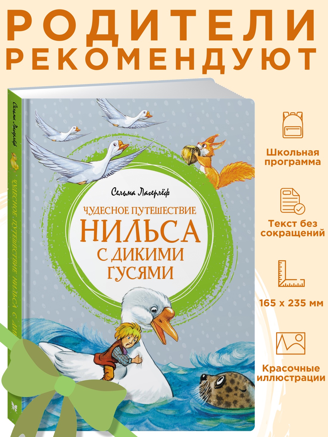 Промо материал к книге "Чудесное путешествие Нильса с дикими гусями" №0