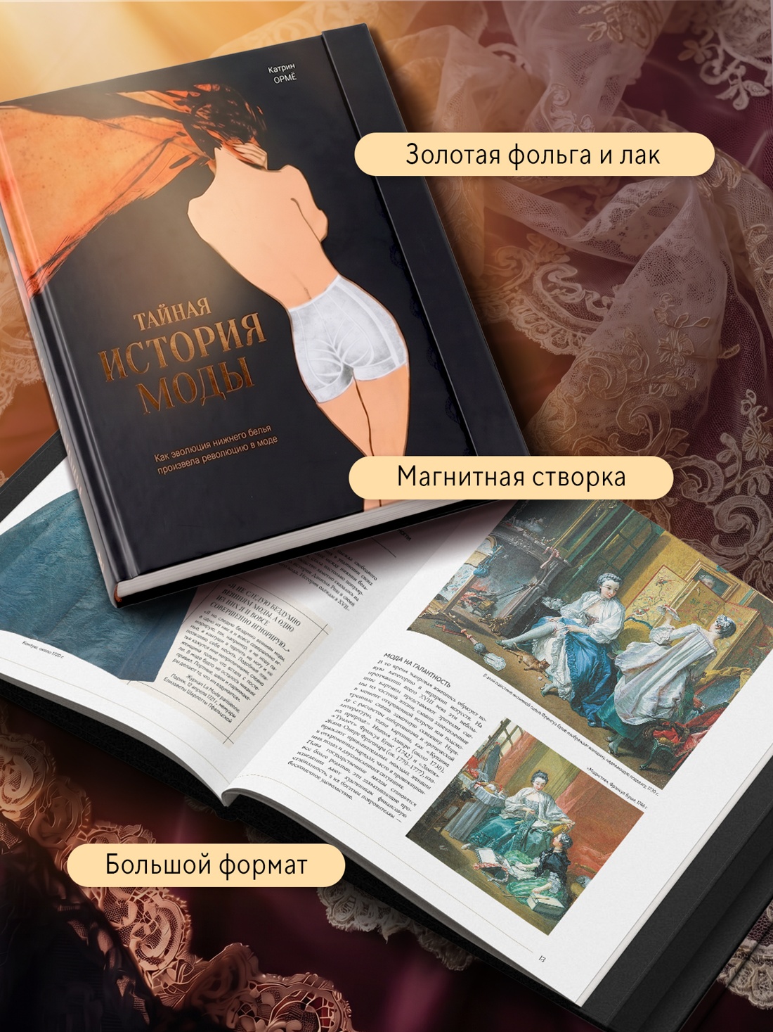 Промо материал к книге "Тайная история моды: как эволюция нижнего белья произвела революцию в моде" №2