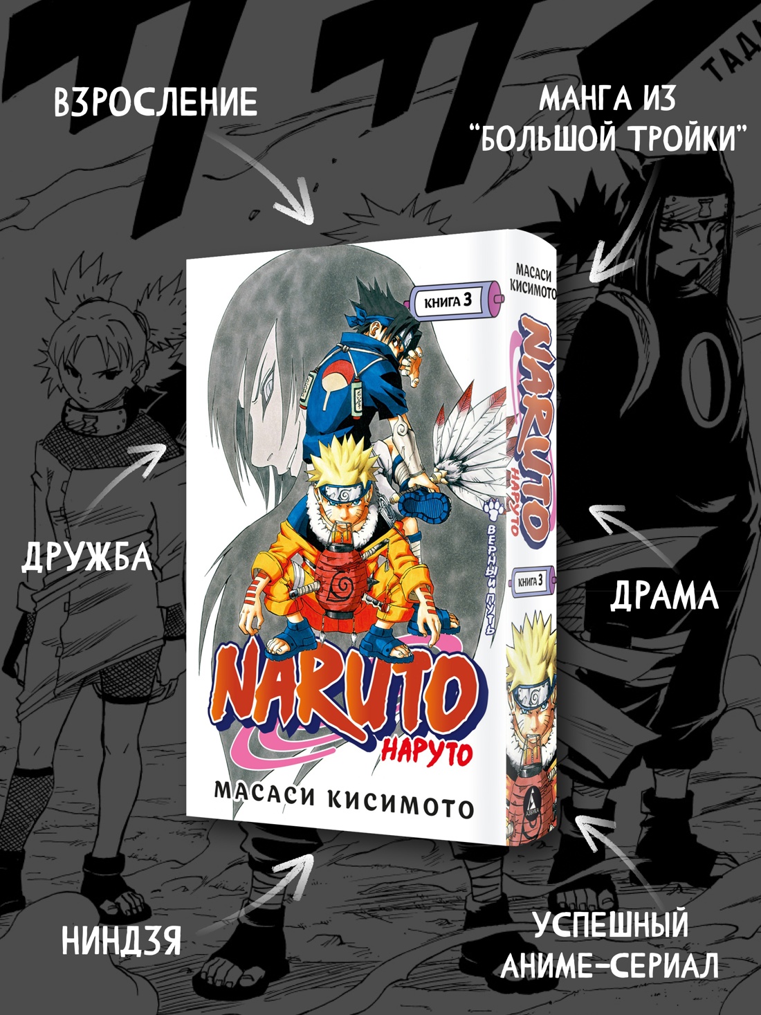 Промо материал к книге "Naruto. Наруто. Книга 3. Верный путь" №1