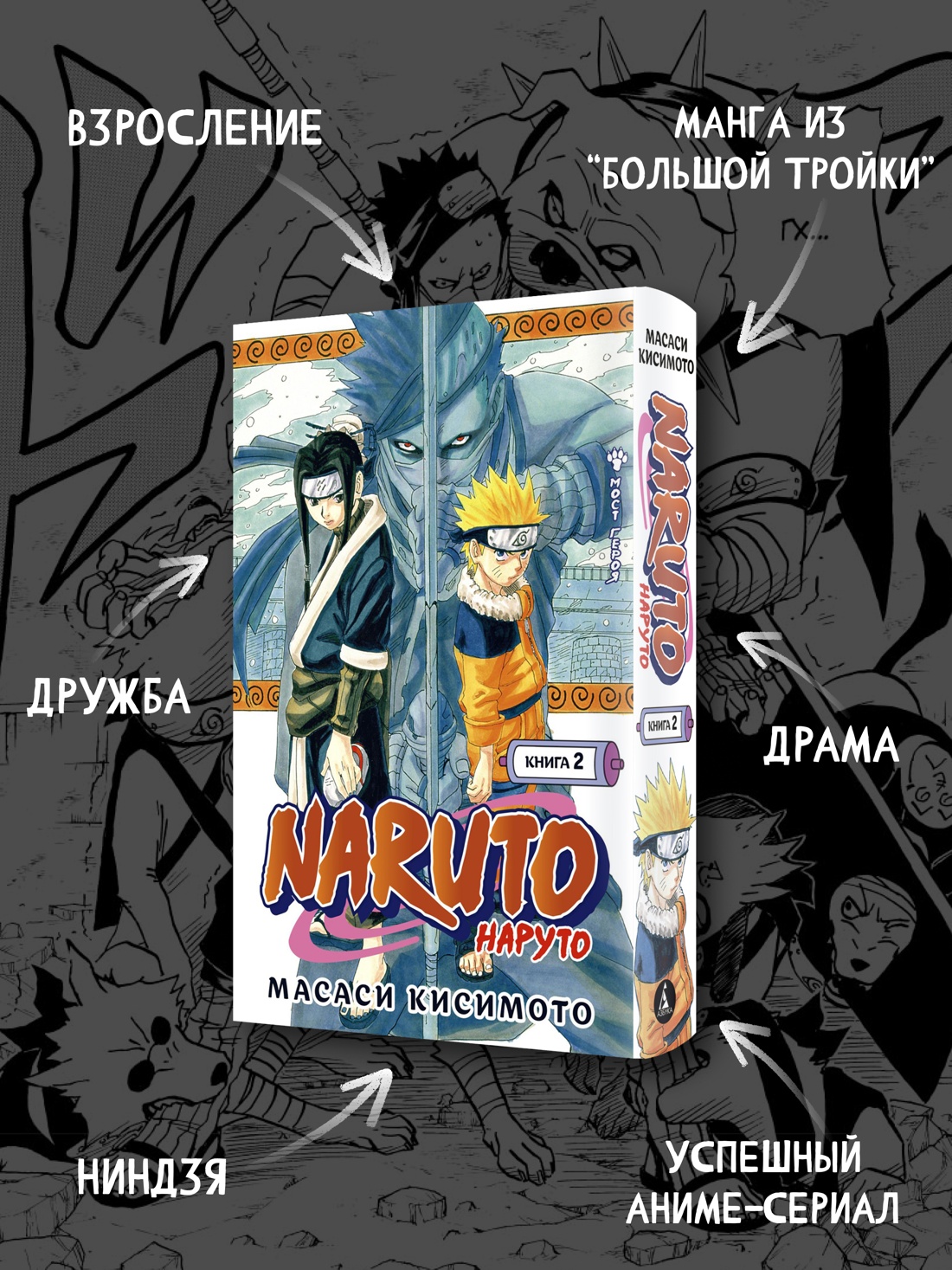 Промо материал к книге "Naruto. Наруто. Книга 2. Мост героя" №1