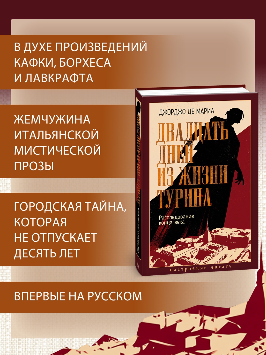 Промо материал к книге "Двадцать дней из жизни Турина: Расследование конца века" №1