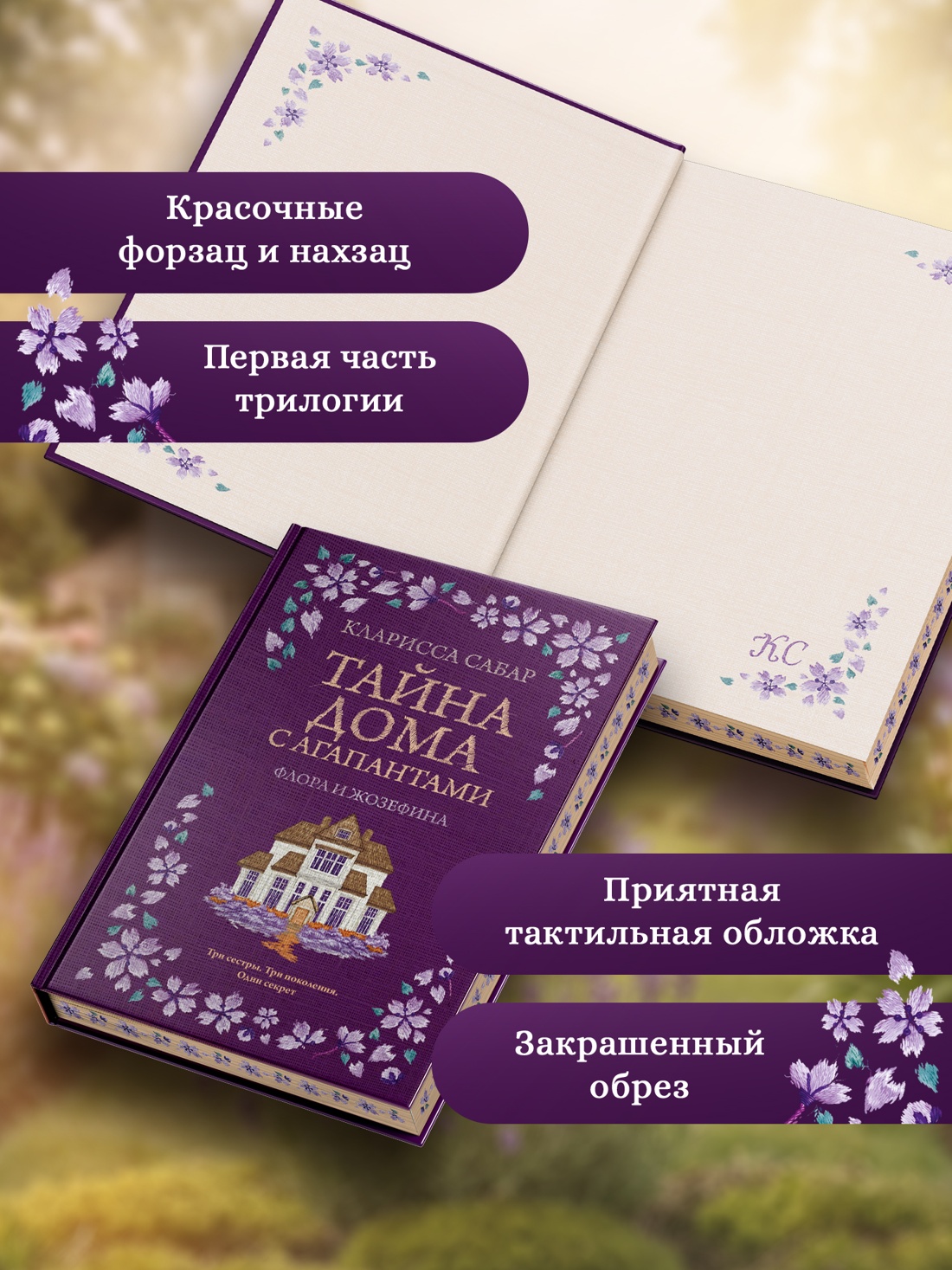 Промо материал к книге "Тайна дома с агапантами: Флора и Жозефина" №2