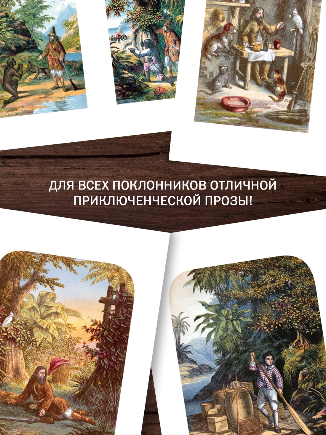 Промо материал к книге "Приключения Робинзона Крузо. Жизнь и пиратские приключения славного капитана Синглтона (с илл.)" №4