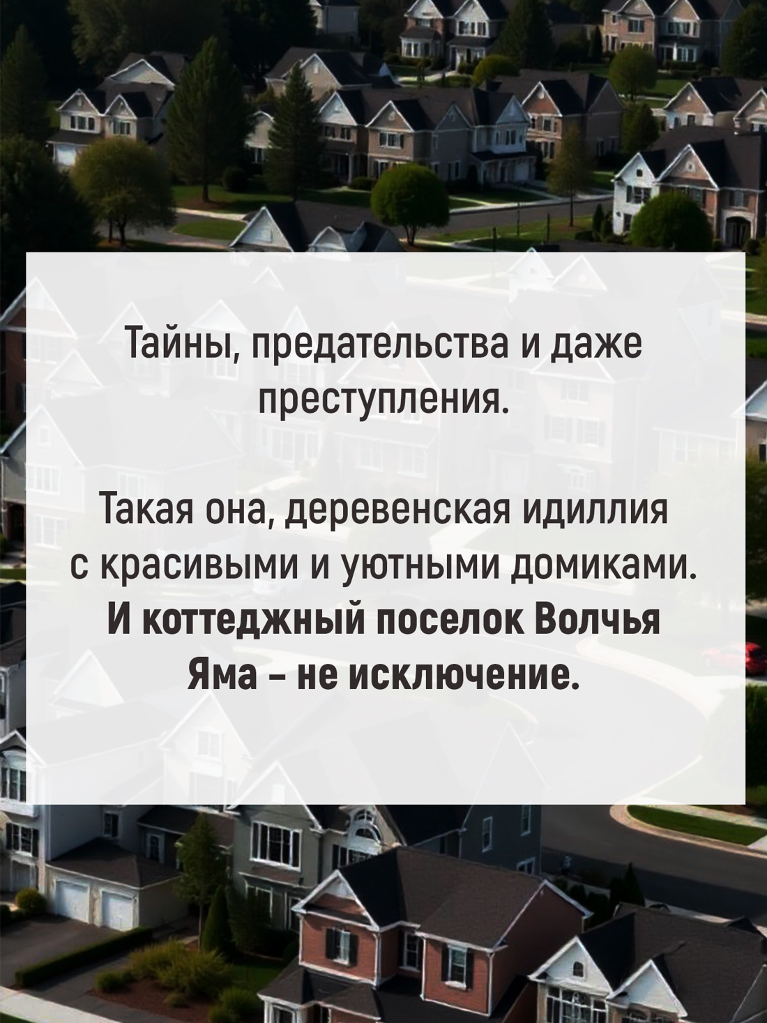 Промо материал к книге "Идеальная деревня" №1