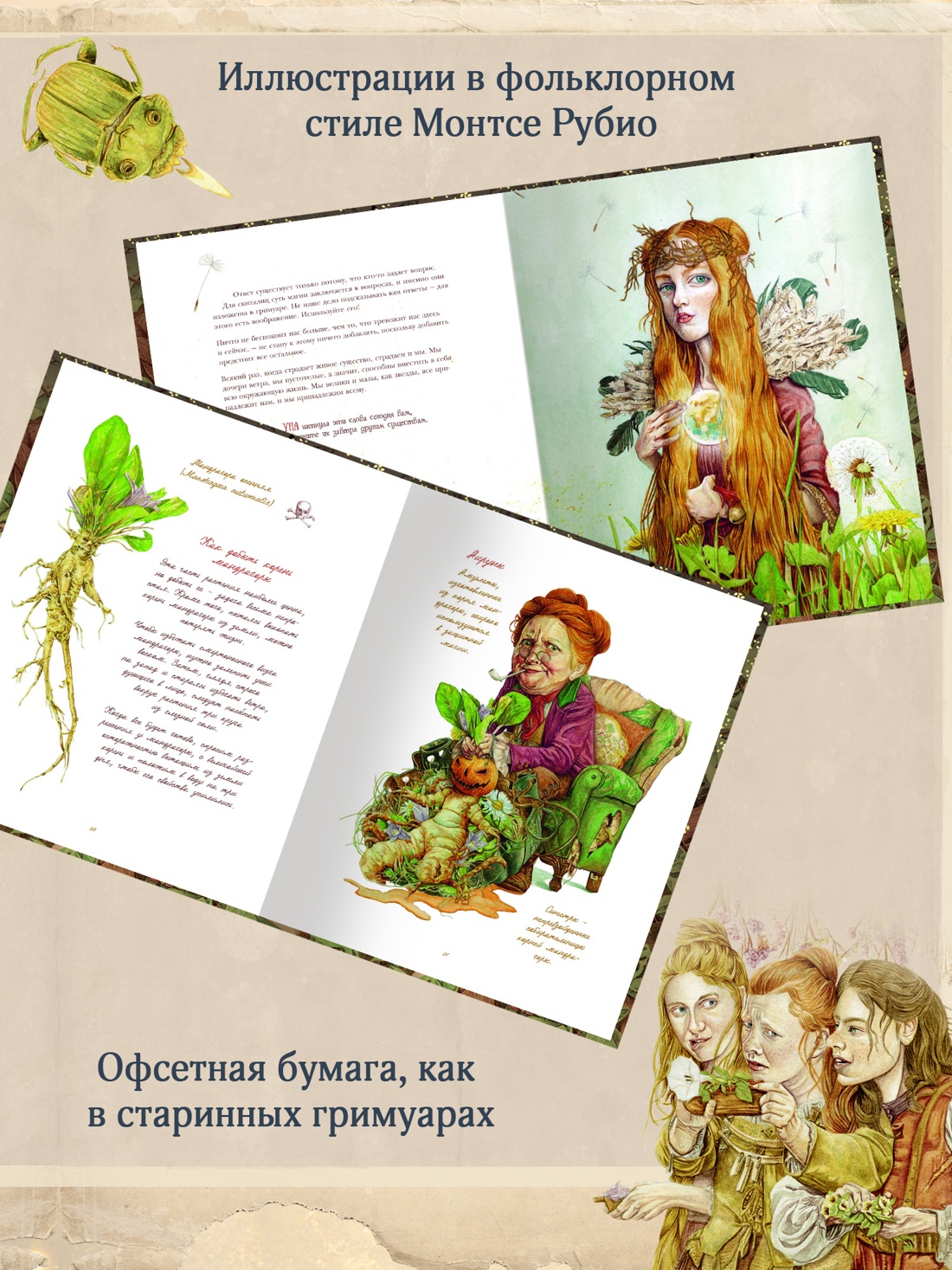 Промо материал к книге "Гримуар фей. Волшебная книга растений и магических рецептов" №2