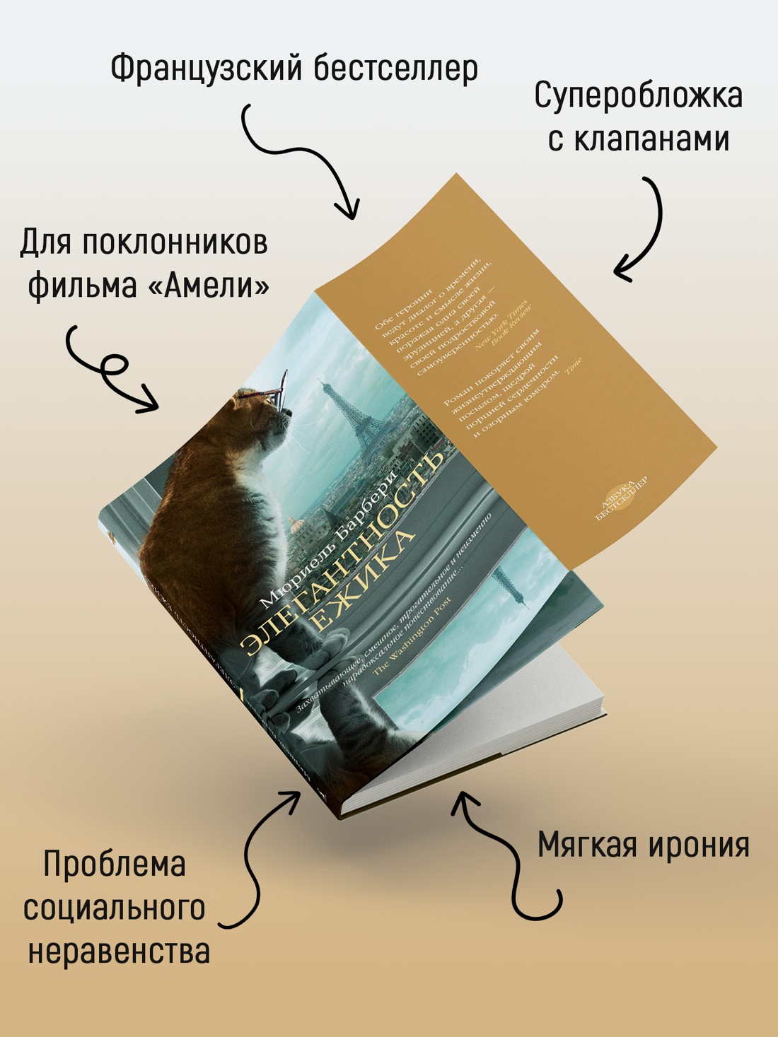 Промо материал к книге "Элегантность ежика (Азбука-бестселлер)" №2