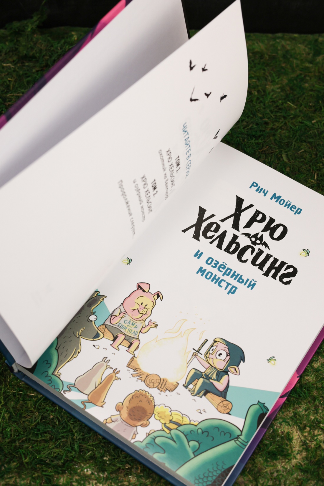 Промо материал к книге "Хрю Хельсинг и озёрный монстр" №8