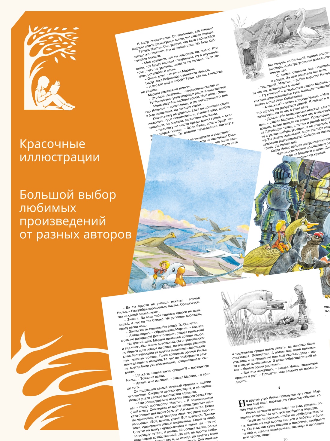 Промо материал к книге "Чудесное путешествие Нильса с дикими гусями" №0