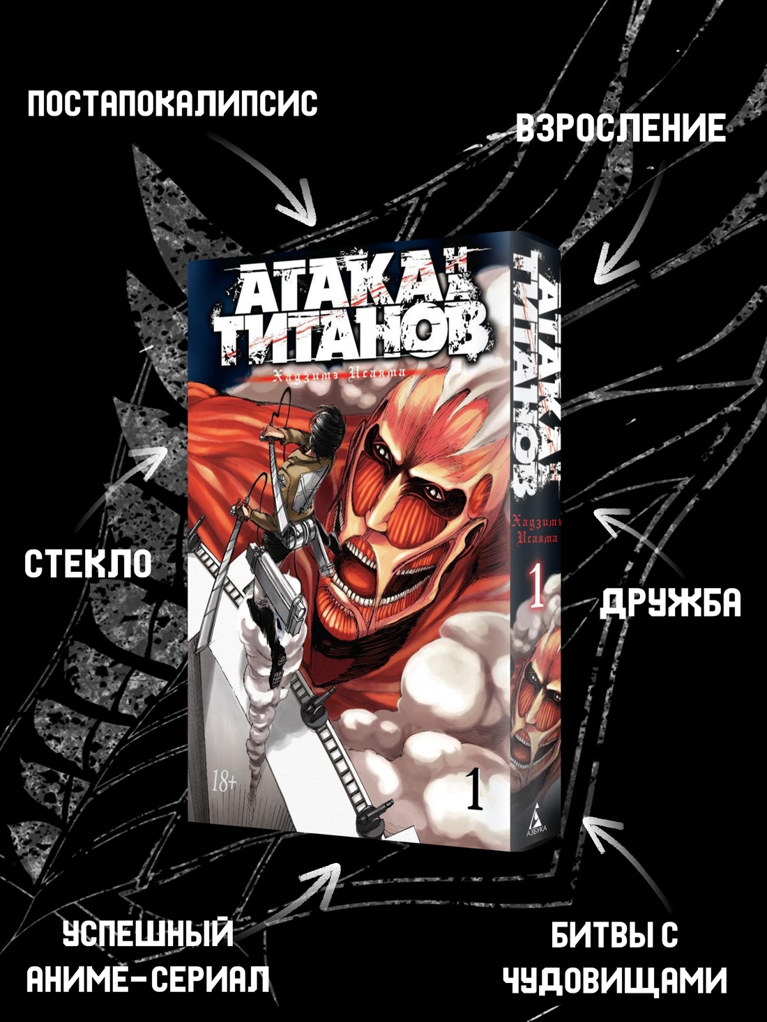 Промо материал к книге "Атака на титанов. Книга 1" №1