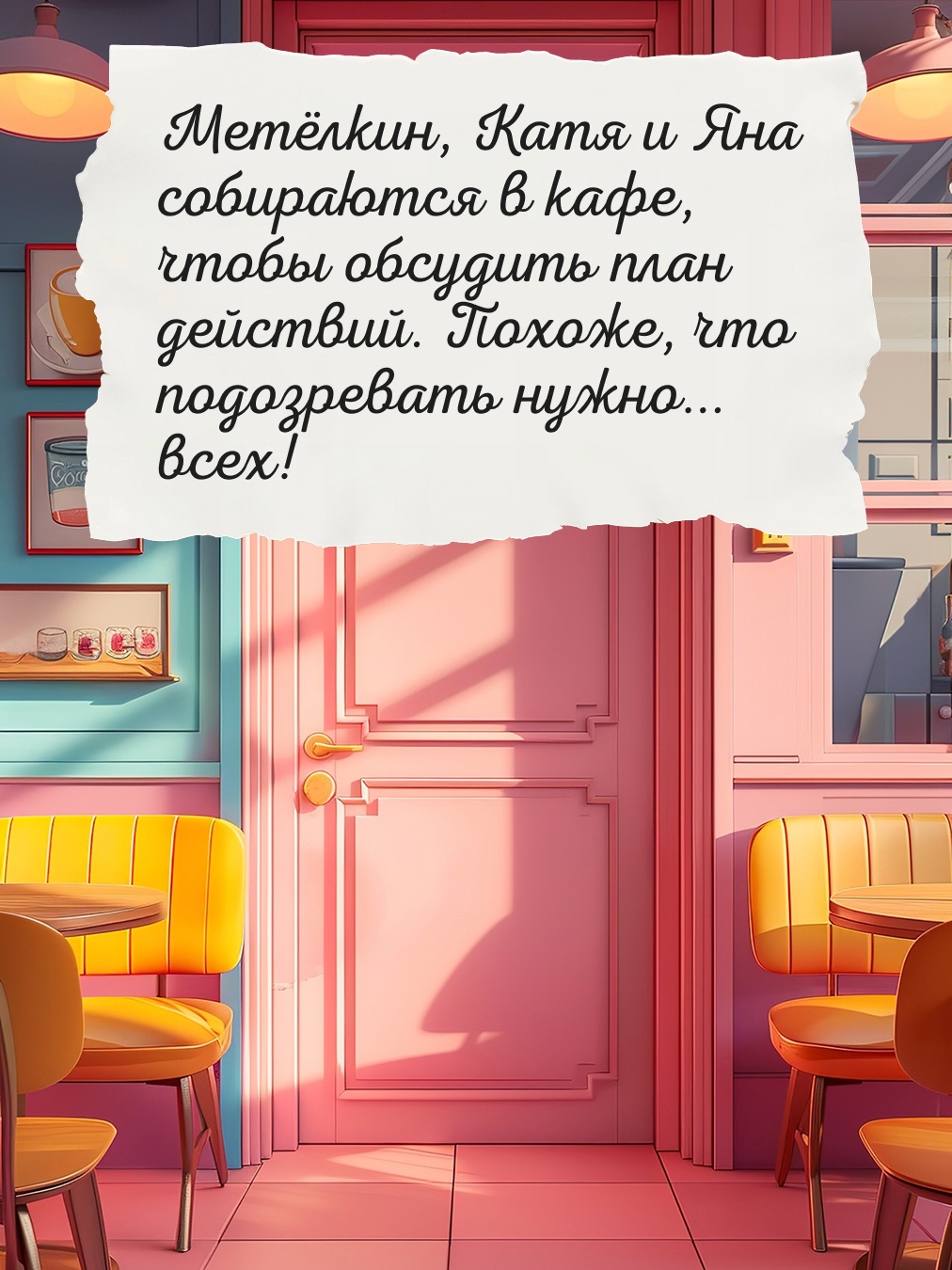 Промо материал к книге "Расследование в кафе «Крендель с корицей»" №3