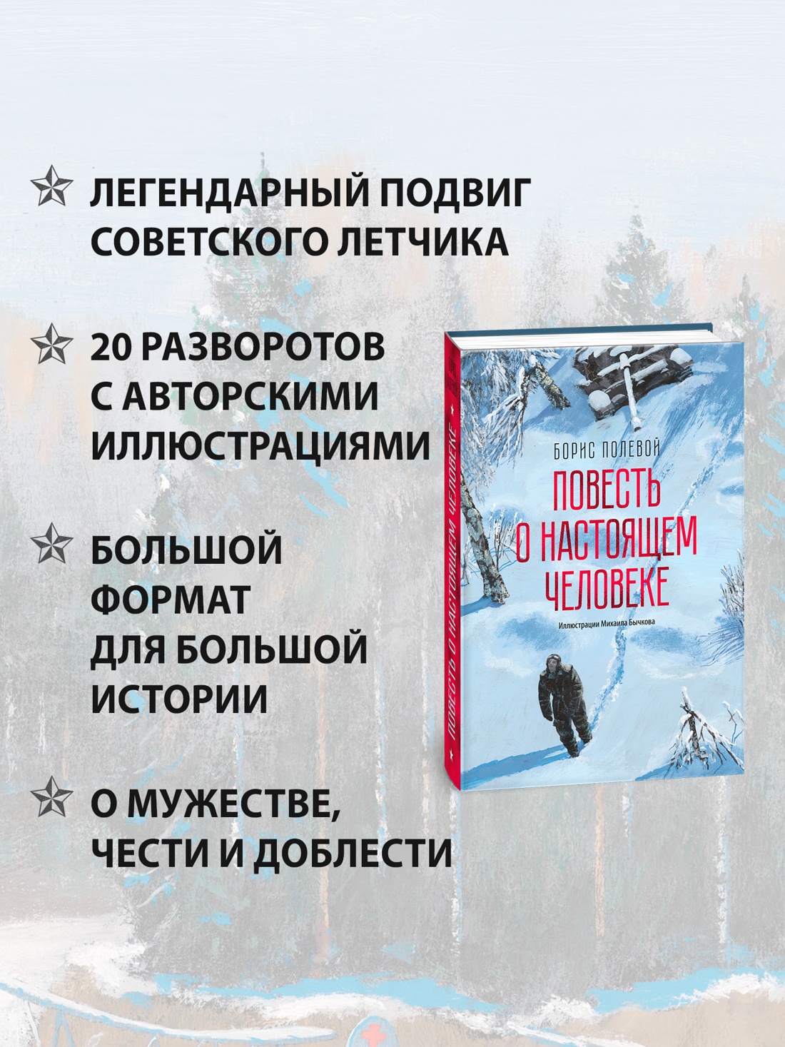 Промо материал к книге "Повесть о настоящем человеке" №1