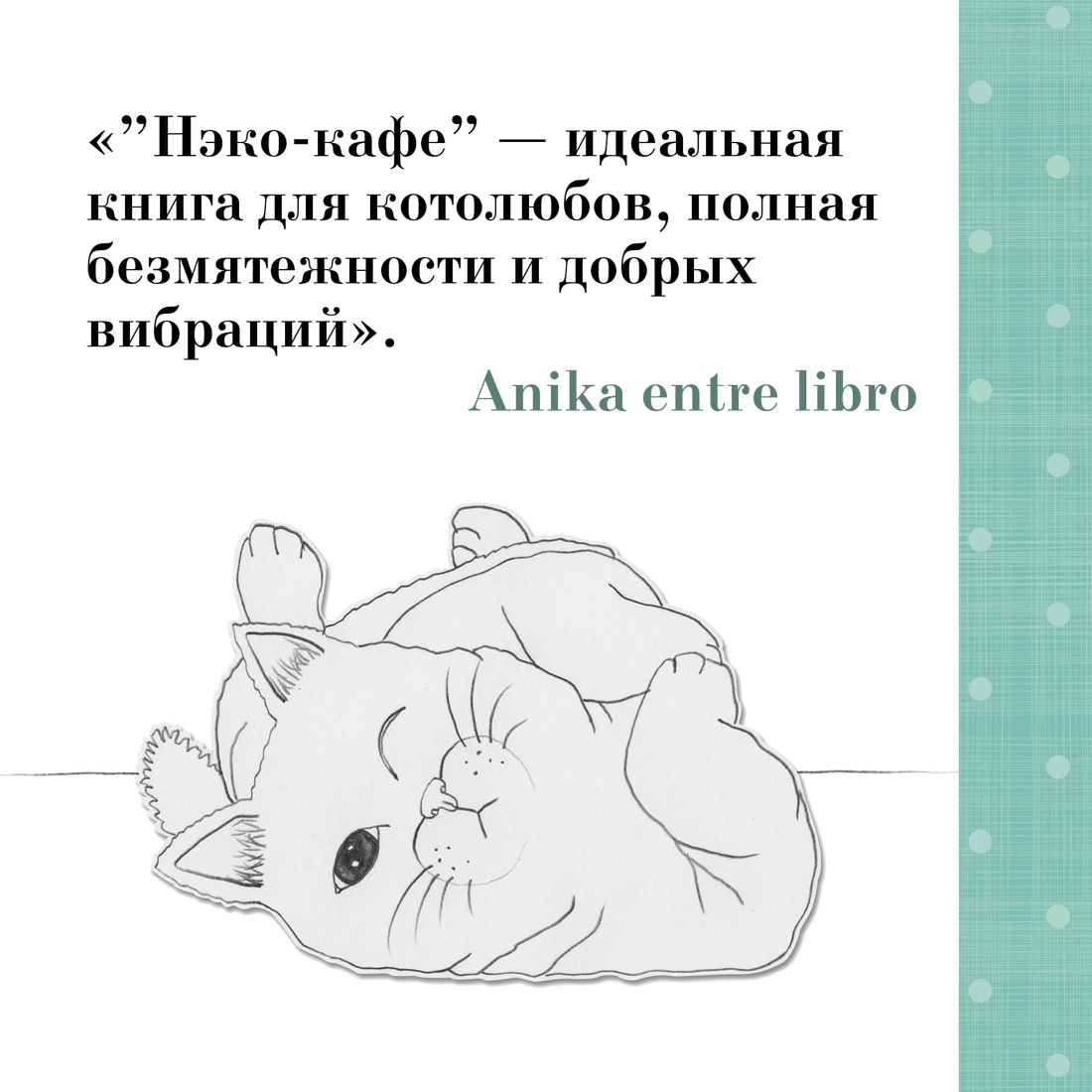 Промо материал к книге "Нэко-кафе. Правила жизни кошек" №5