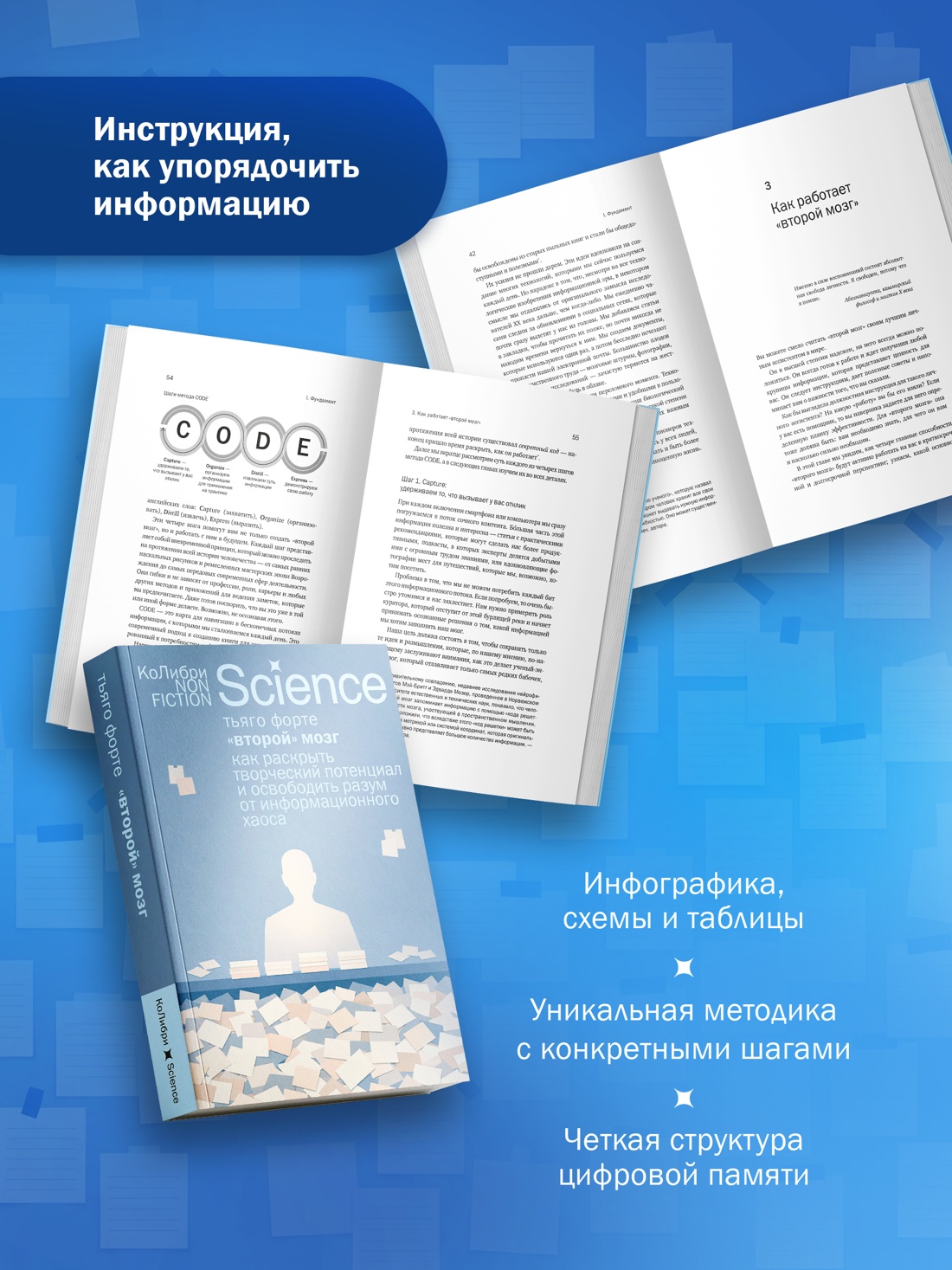 Промо материал к книге "«Второй» мозг. Как раскрыть творческий потенциал и освободить разум от информационного хаоса" №1