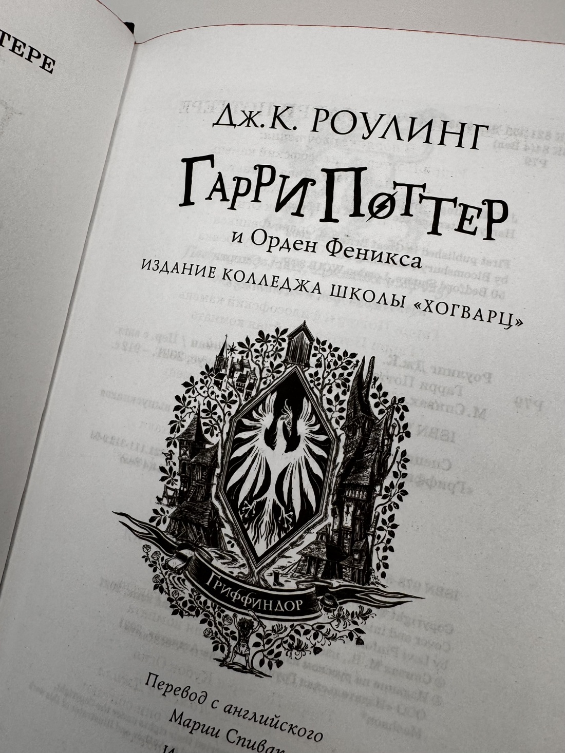Промо материал к книге "Гарри Поттер и Орден Феникса (Гриффиндор)" №5