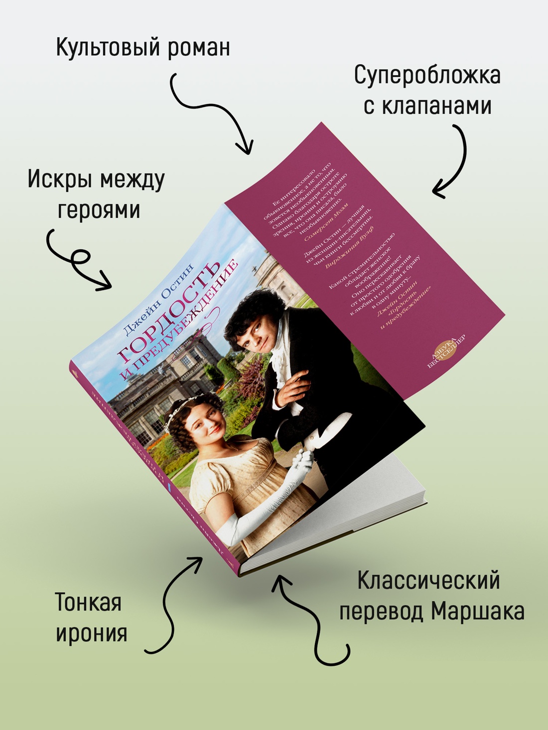 Промо материал к книге "Гордость и предубеждение (Азбука-бестселлер)" №2