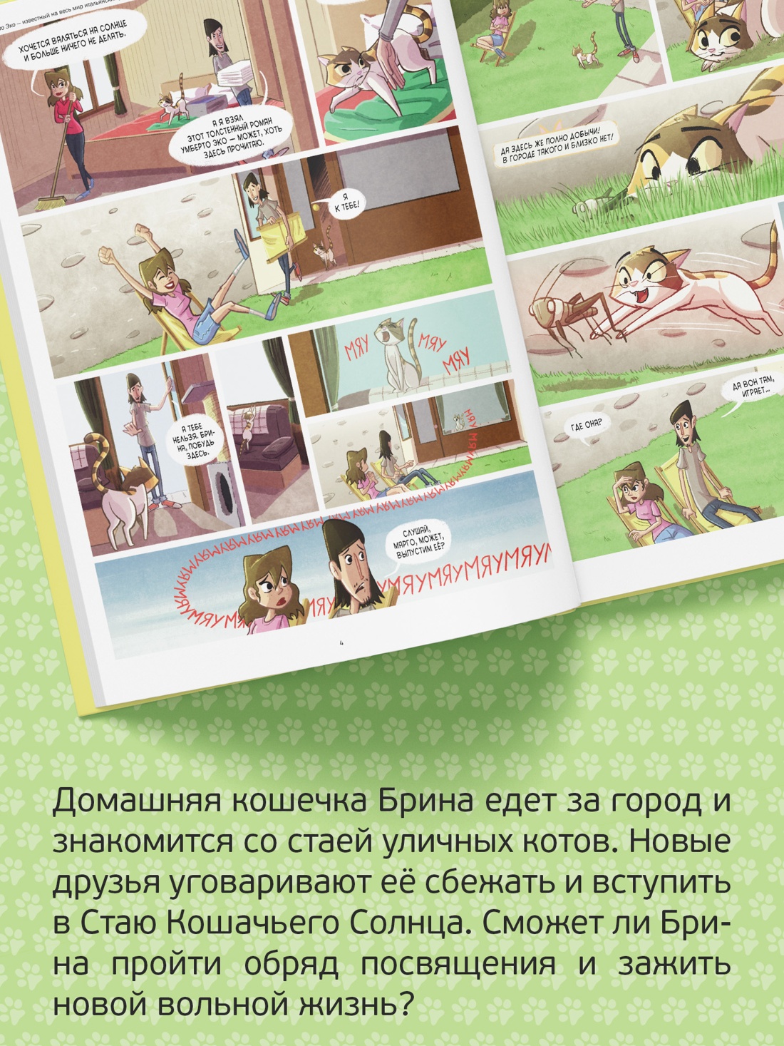Промо материал к книге "Брина. Стая Кошачьего Солнца" №2