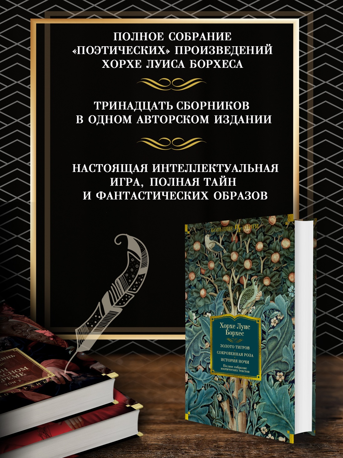 Промо материал к книге "Золото тигров. Сокровенная роза. История ночи. Полное собрание поэтических текстов" №1