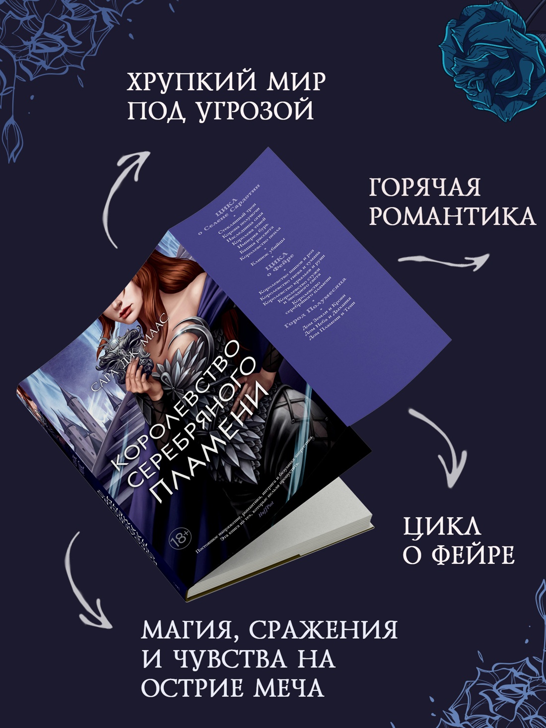 Промо материал к книге "Королевство серебряного пламени" №1