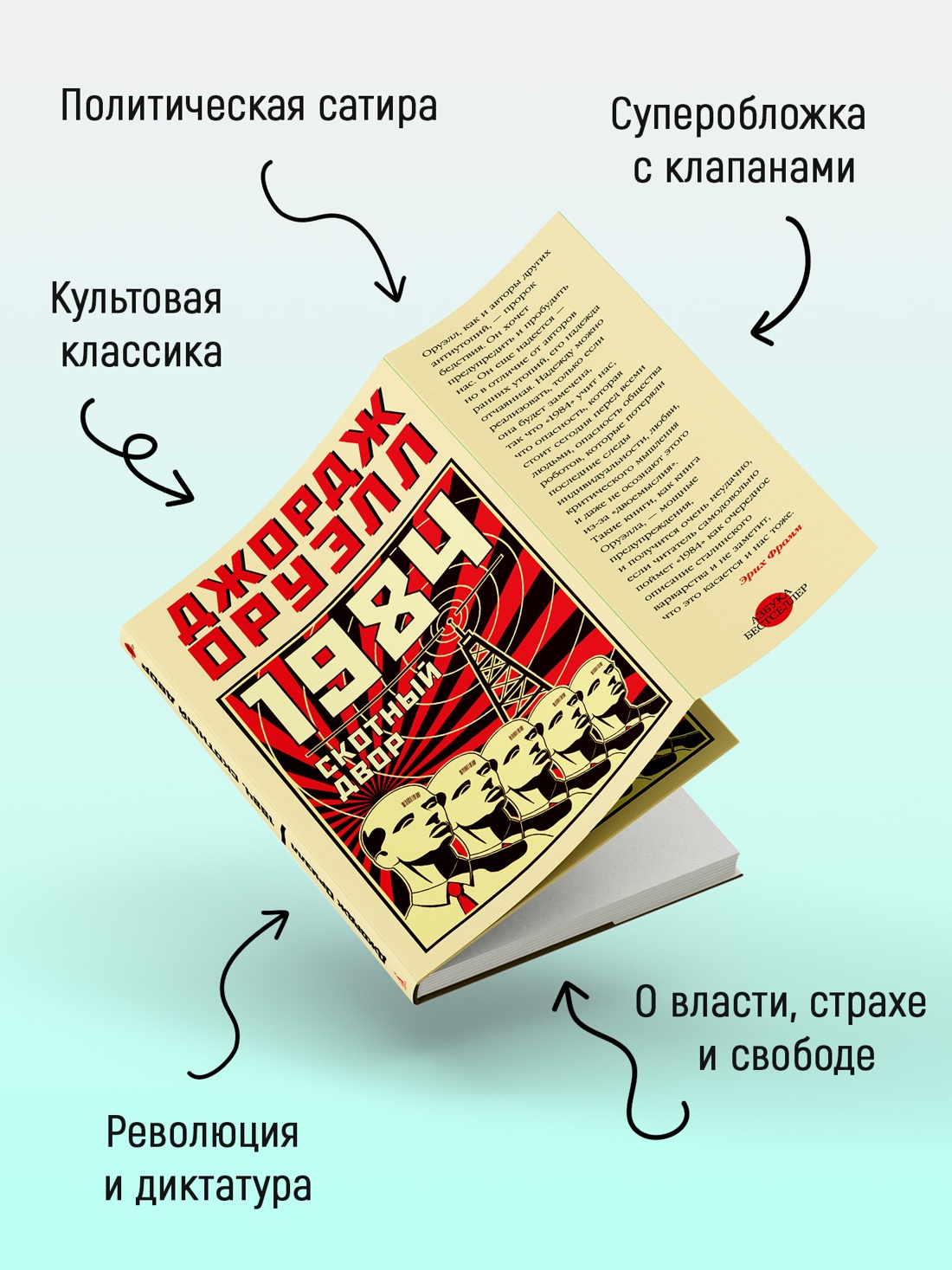 Промо материал к книге "1984. Скотный двор (Азбука-бестселлер)" №2