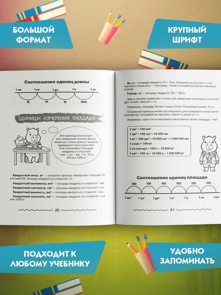 Промо материал к книге "Вся начальная школа в таблицах и комиксах" №1