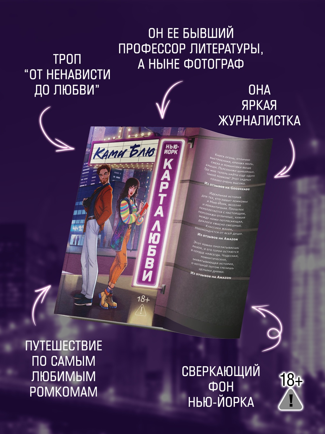 Промо материал к книге "Нью-Йорк. Карта любви" №1