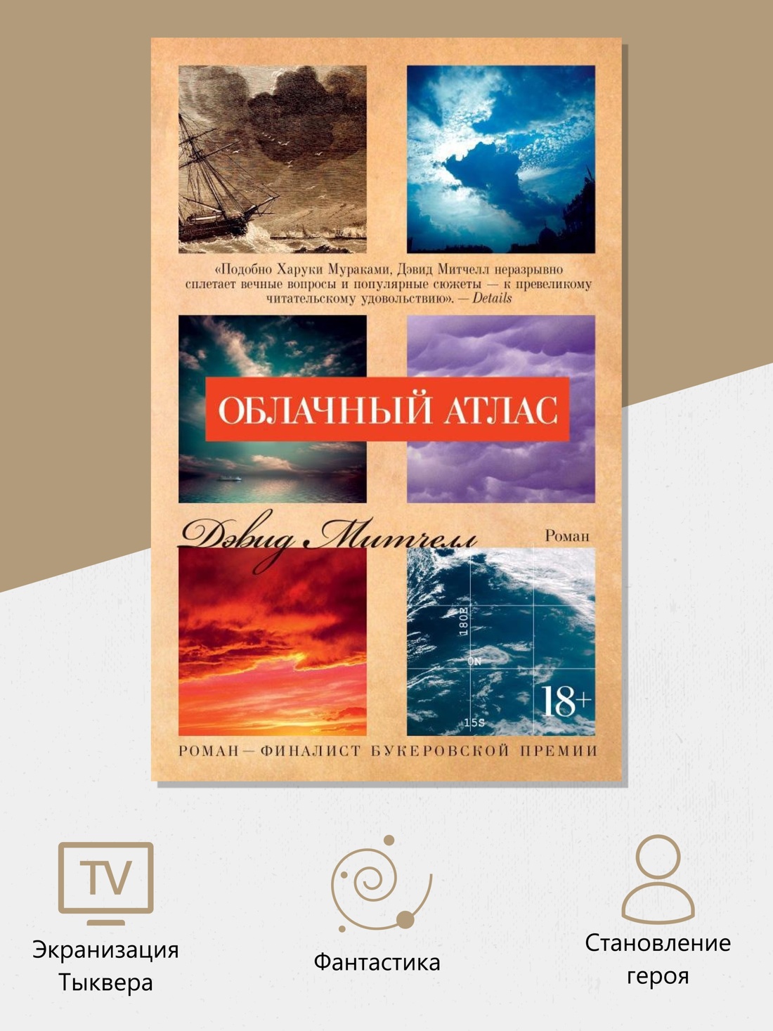 Промо материал к книге "Облачный атлас (мягкая обложка)" №1
