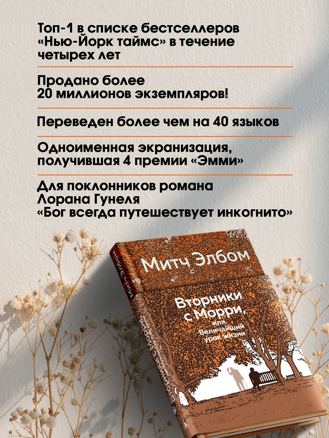 Промо материал к книге "Вторники с Морри, или Величайший урок жизни" №1