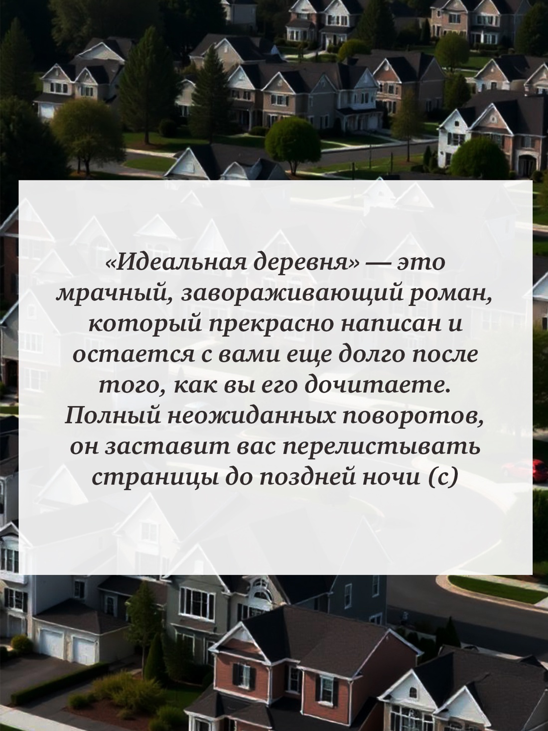 Промо материал к книге "Идеальная деревня" №7