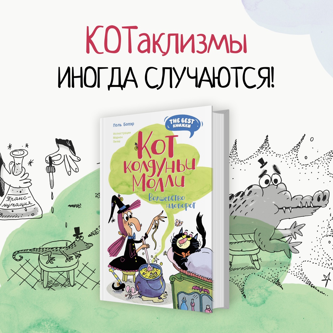 Промо материал к книге "Кот колдуньи Молли. Волшебство наоборот" №0