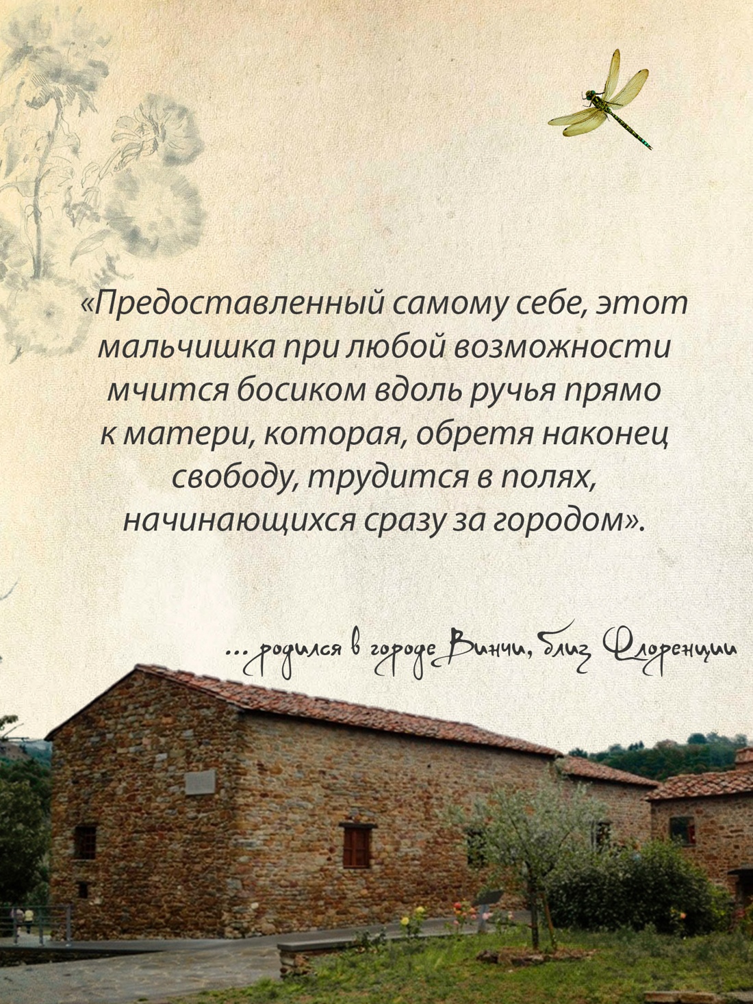 Промо материал к книге "Жизнь Леонардо, мальчишки из Винчи, разностороннего гения, скитальца" №1